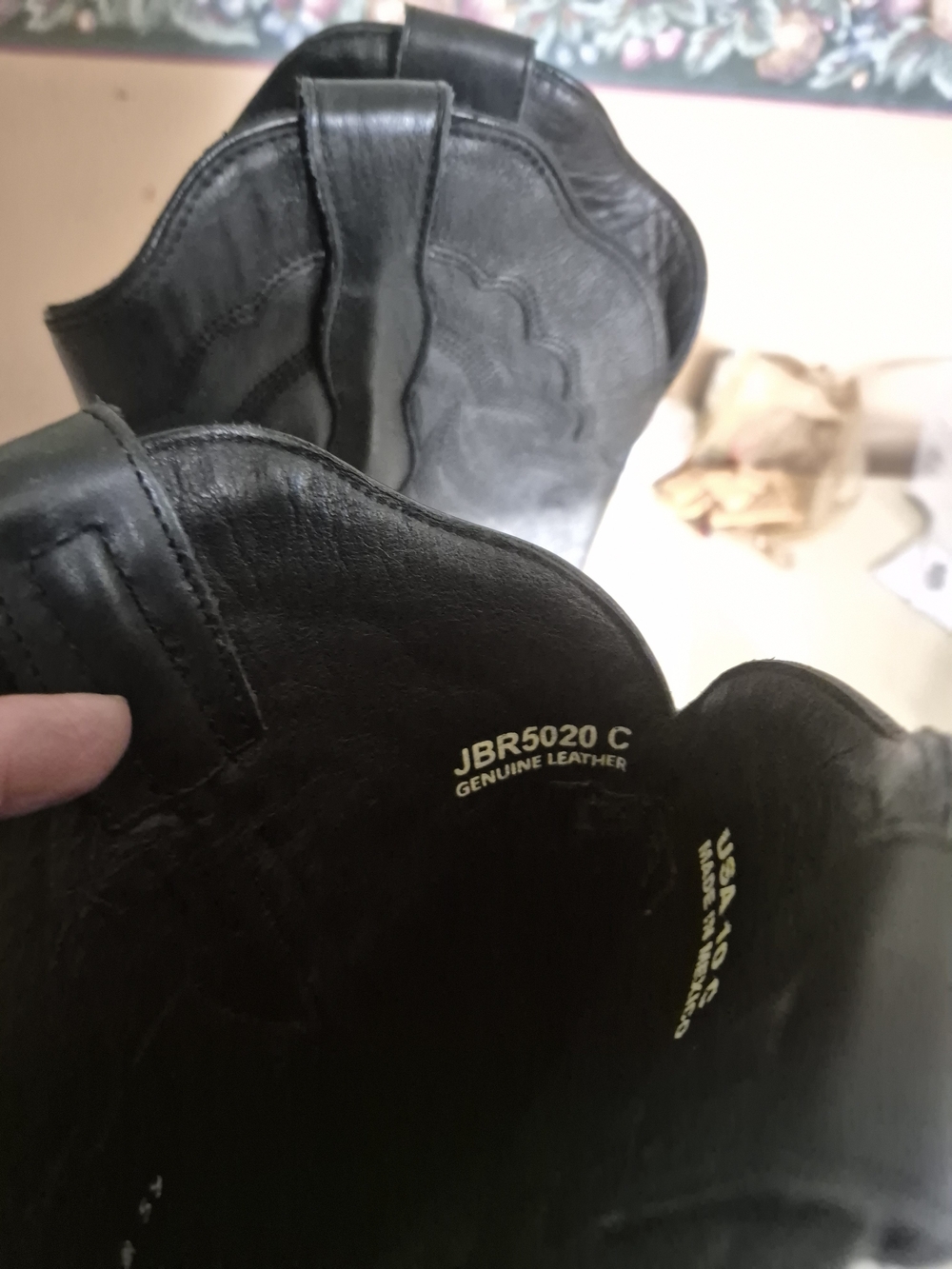 J.B. Dillon Men’s Black Cowboy Boots